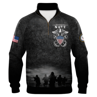 US Navy 250th Years Of Service Quarter Zip Sweatshirt