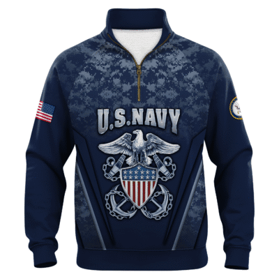 US Navy 250th Years Of Service Quarter Zip Sweatshirt