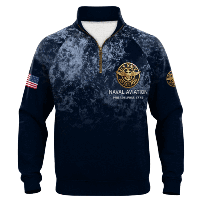 US Navy Naval Aviation Quarter Zip Sweatshirt