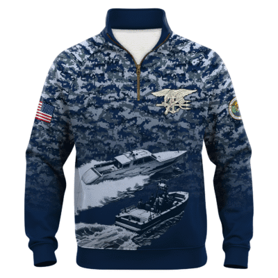 US Navy Naval Special Warface Quarter Zip Sweatshirt