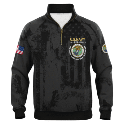 US Navy Naval Special Warface Quarter Zip Sweatshirt