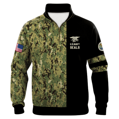 US Navy Naval Special Warface Quarter Zip Sweatshirt