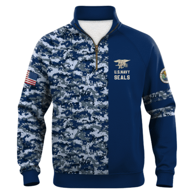 US Navy Naval Special Warface Quarter Zip Sweatshirt