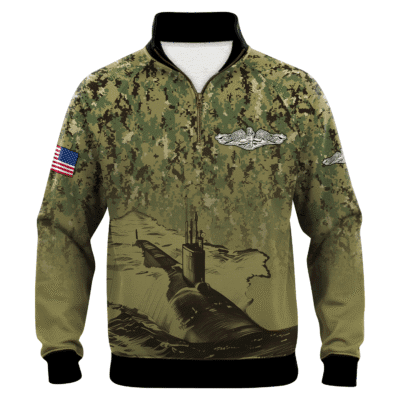 US Navy Submarines Quarter Zip Sweatshirt