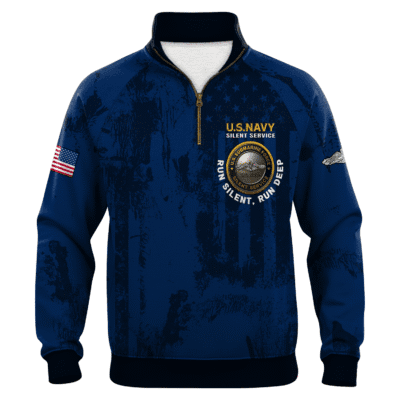 US Navy Submarines Quarter Zip Sweatshirt