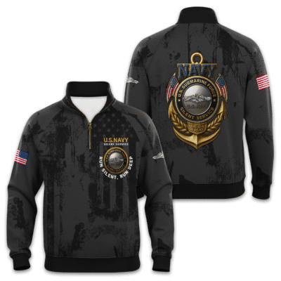 US Navy Submarines Quarter Zip Sweatshirt