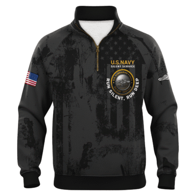 US Navy Submarines Quarter Zip Sweatshirt