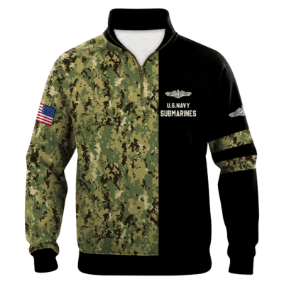 US Navy Submarines Quarter Zip Sweatshirt
