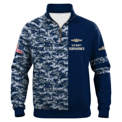 US Navy Submarines Quarter Zip Sweatshirt