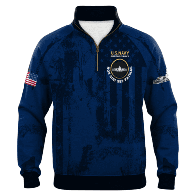 US Navy Suface Warface Quarter Zip Sweatshirt
