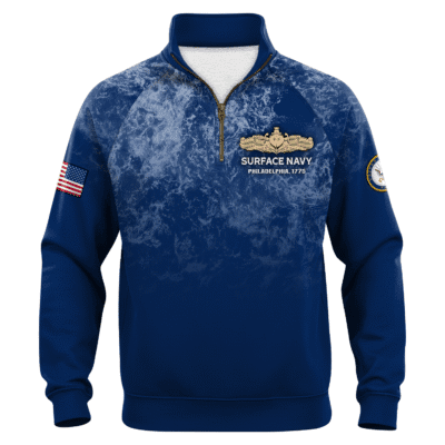 US Navy Suface Warface Quarter Zip Sweatshirt
