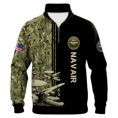 US Navy Navair Quarter Zip Sweatshirt