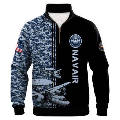 US Navy Navair Quarter Zip Sweatshirt