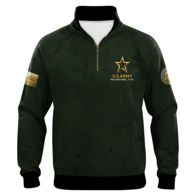 US ARMY 250th Years Of Service Quarter Zip Sweatshirt
