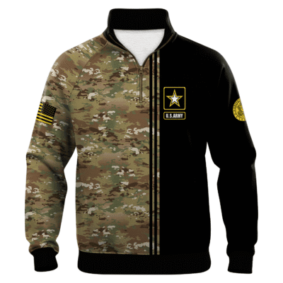 US ARMY 250th Years Of Service Quarter Zip Sweatshirt