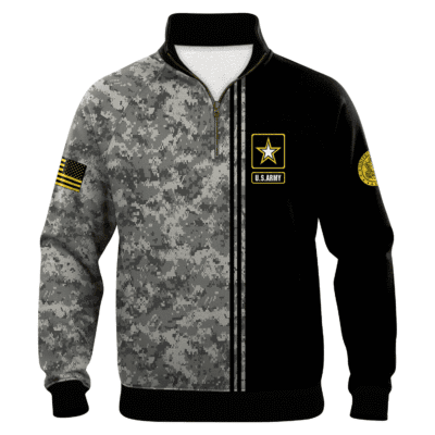 US ARMY 250th Years Of Service Quarter Zip Sweatshirt