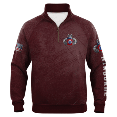 US Army AirBorne Quarter Zip Sweatshirt
