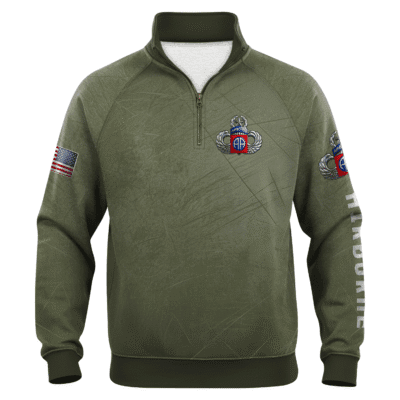 US Army AirBorne Quarter Zip Sweatshirt