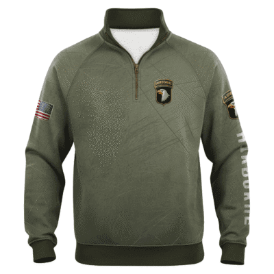 US Army AirBorne Quarter Zip Sweatshirt