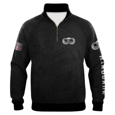 US Army AirBorne Quarter Zip Sweatshirt