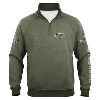 US Army AirBorne Quarter Zip Sweatshirt