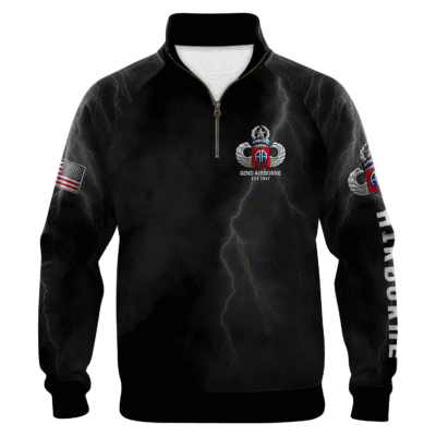 US Army AirBorne Quarter Zip Sweatshirt