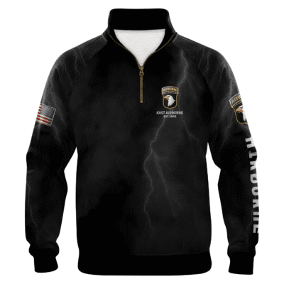 US Army AirBorne Quarter Zip Sweatshirt