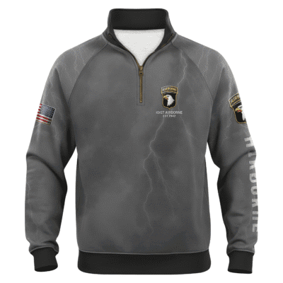 US Army AirBorne Quarter Zip Sweatshirt