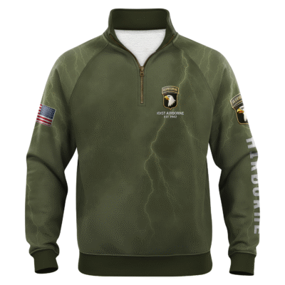 US Army AirBorne Quarter Zip Sweatshirt