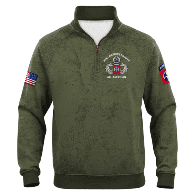 US Army AirBorne Quarter Zip Sweatshirt