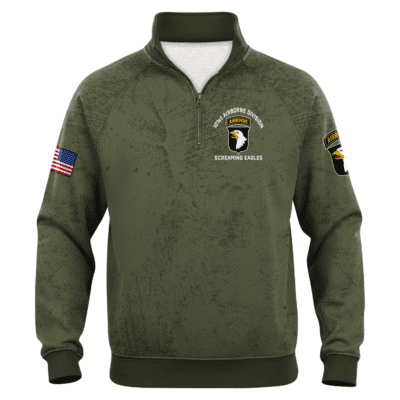 US Army AirBorne Quarter Zip Sweatshirt
