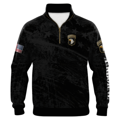 US Army AirBorne Quarter Zip Sweatshirt