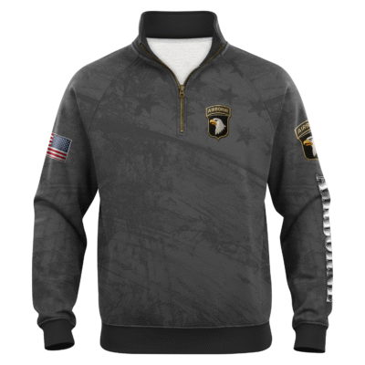 US Army AirBorne Quarter Zip Sweatshirt