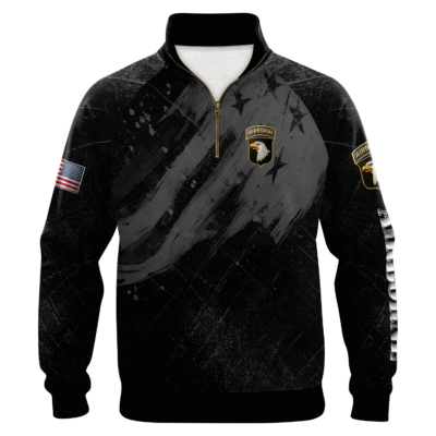 US Army AirBorne Quarter Zip Sweatshirt