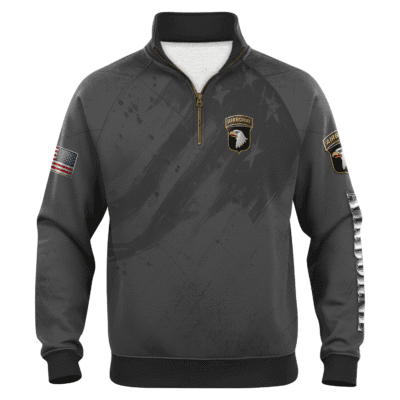 US Army AirBorne Quarter Zip Sweatshirt