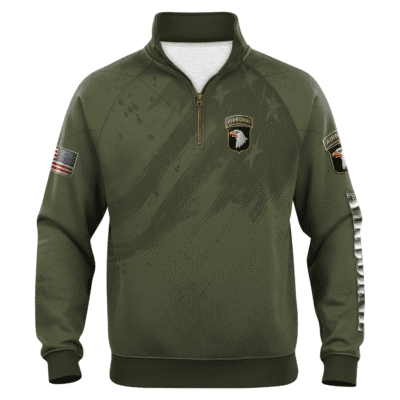 US Army AirBorne Quarter Zip Sweatshirt