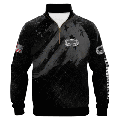 US Army AirBorne Quarter Zip Sweatshirt