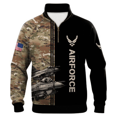 US Air Force Quarter Zip Sweatshirt