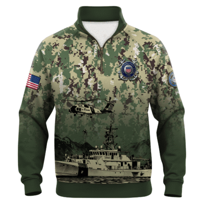 US Coast Guard Quarter Zip Sweatshirt