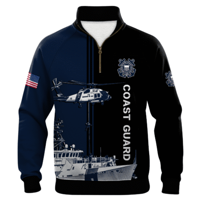 US Coast Guard Quarter Zip Sweatshirt