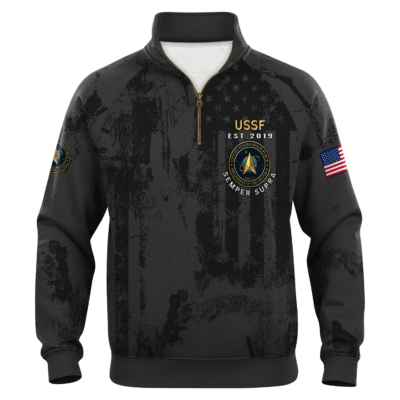 US Space Force Quarter Zip Sweatshirt