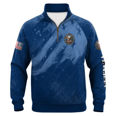 US Veteran Quarter Zip Sweatshirt
