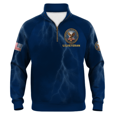 US Veteran Quarter Zip Sweatshirt