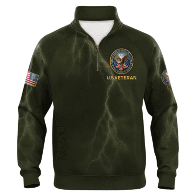 US Veteran Quarter Zip Sweatshirt