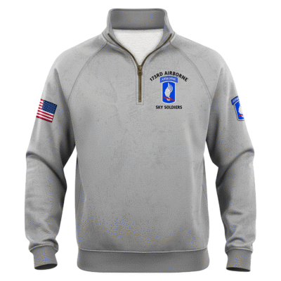 US Army AirBorne Quarter Zip Sweatshirt