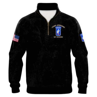 US Army AirBorne Quarter Zip Sweatshirt