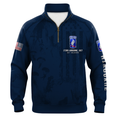 US Army AirBorne Quarter Zip Sweatshirt