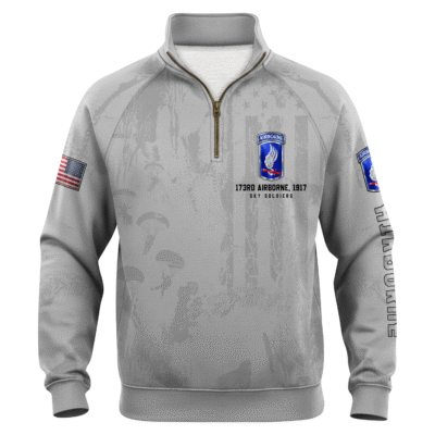 US Army AirBorne Quarter Zip Sweatshirt