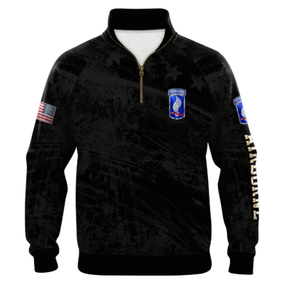 US Army AirBorne Quarter Zip Sweatshirt