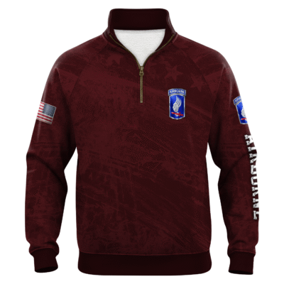 US Army AirBorne Quarter Zip Sweatshirt